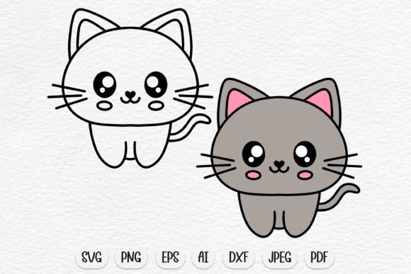 2 Cute Cat SVG Design Review for Embroidery Projects