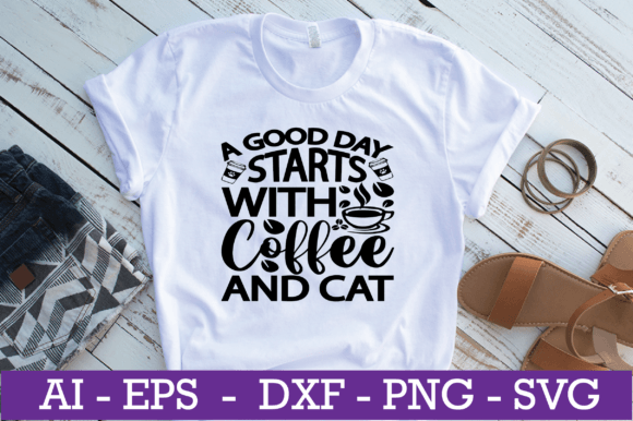 A Good Day Starts with Coffee Cat SVG Review
