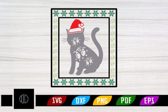 Christmas Lights Cat Svg Design Review
