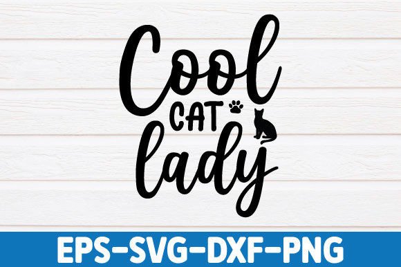 Cool Cat Lady SVG for Embroidery Projects