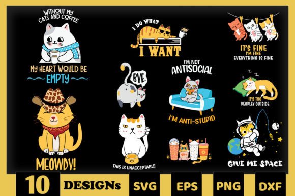 Cute Cat SVG Bundle 10 Designs Review