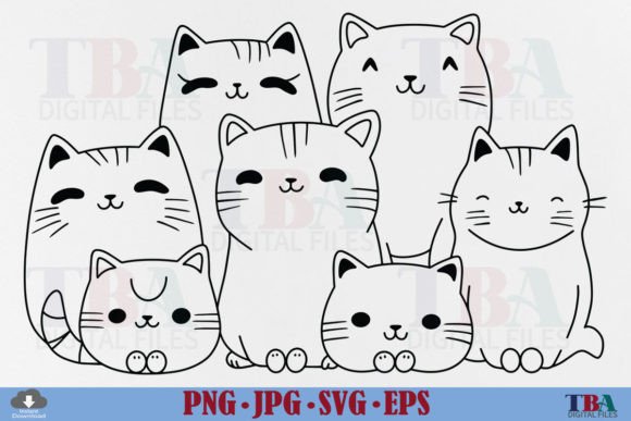 Cute Cat SVG for Embroidery Projects