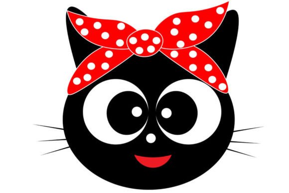 Cute Cat SVG for Embroidery Projects