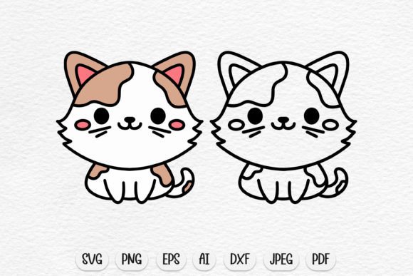 Cute Cat Svg for Embroidery Projects