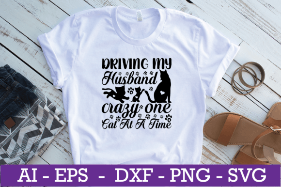 Driving My Husband Crazy Cat SVG Review