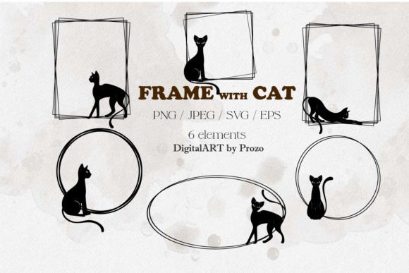 Frame with Black Cat Embroidery Design Review