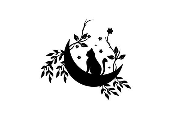 Moon Star Floral Cat Svg Review